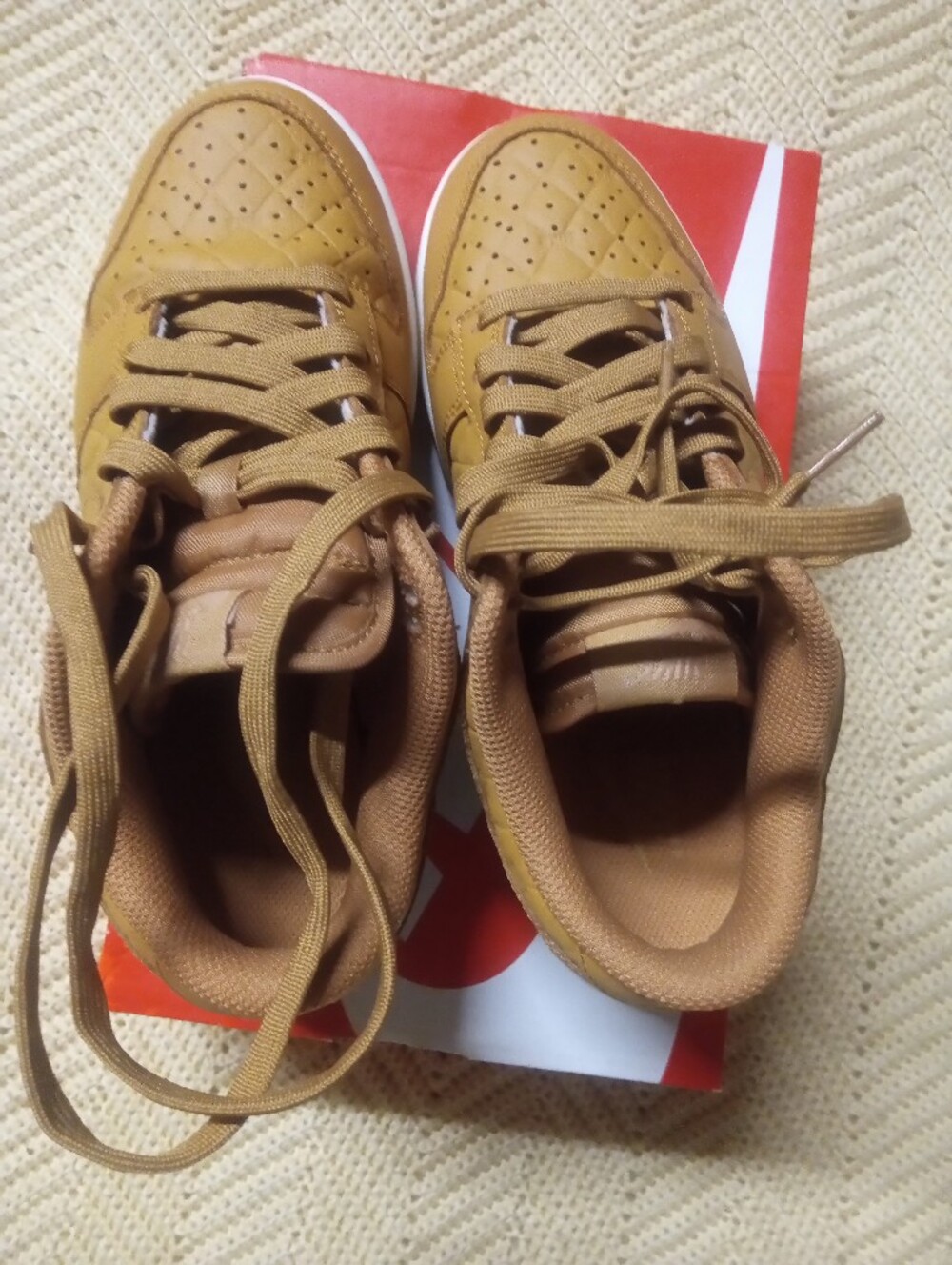 Nike Kids Brown/Tan Lace-Up Sneakers
